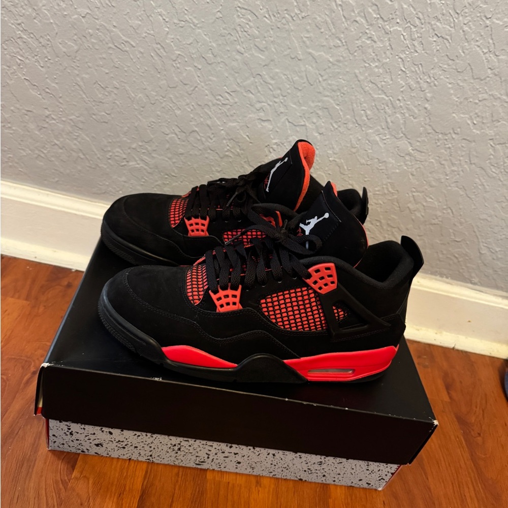 Jordan Black and Red Sneakers